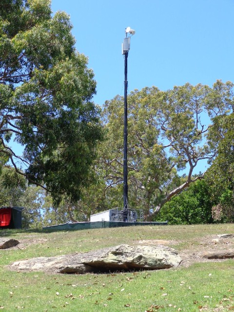A temporary phone base station. I doubt whether it will be up to the job. Phone networks can never c...
