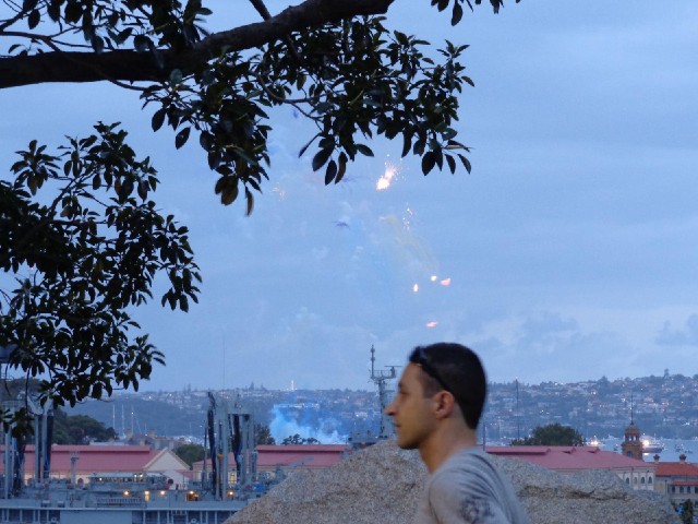 Suddenly, with no warning and for no apparent reason, matching firework displays exploded from all o...
