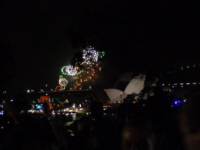 One of the unexpected firework displays.