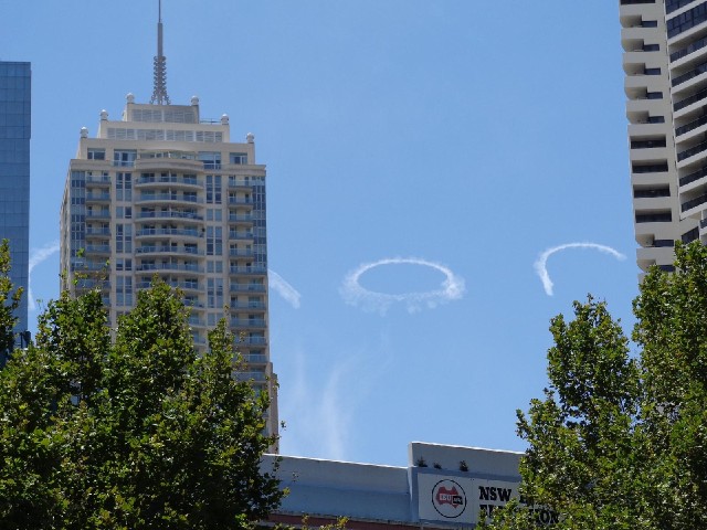 Somebody has been writing in the sky. I didn't get to see much of it but it looked like this word wa...