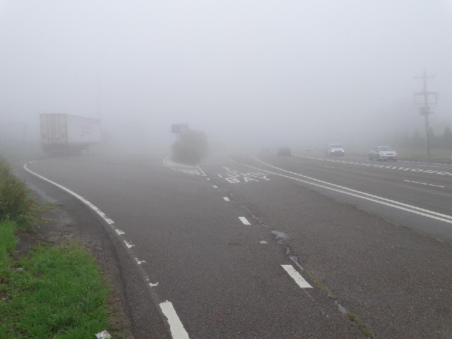 It's quite foggy this morning. As always when it's foggy, the trip computer on my bike has stopped w...