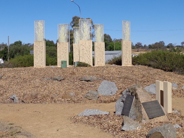 The Milestone Sculptures, celebrating the Australian wheat industry. I would later see one more in C...