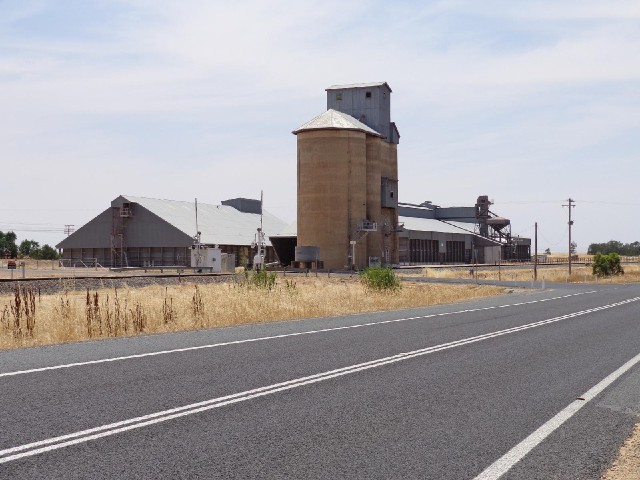 A grain silo.