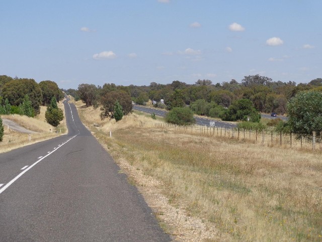 My road, alongside the freeway. You can see that mine is hillier.