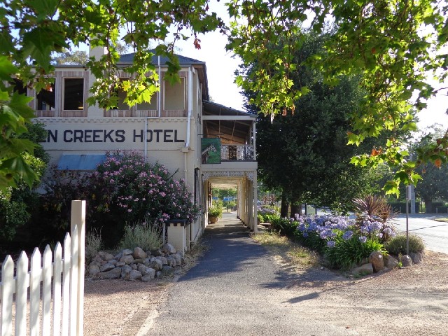 The Seven Creeks Hotel, also started in 1863. It's the first pub I've seen in Australia with a pub s...