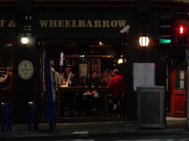 The Elephant & Wheelbarrow, which claims to be a traditional British pub. I haven't been inside.