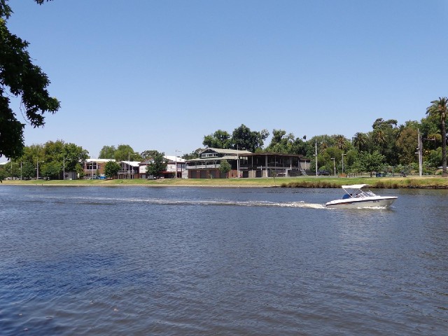 Boathouses.