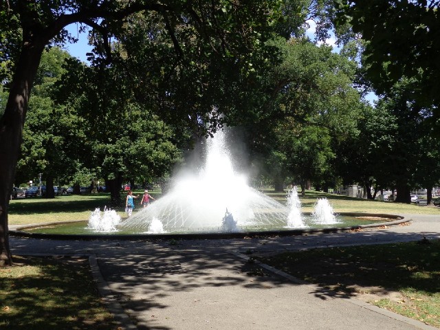 A fountain.