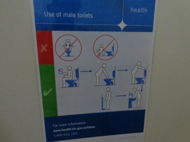 There's a space at the top right. Couldn't they think of another way not to use a toilet?