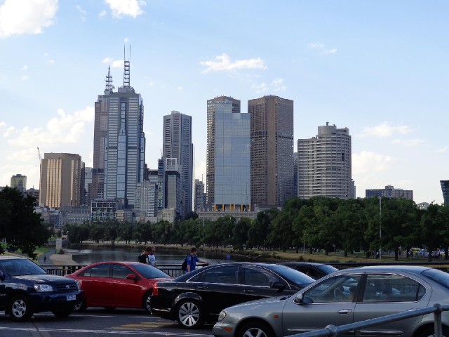 Another view of Melbourne's skyscrapers.