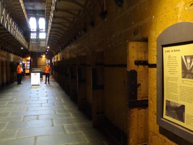 A lot of the cells on all three floors have exhibits in them so the visit to the gaol took longer th...