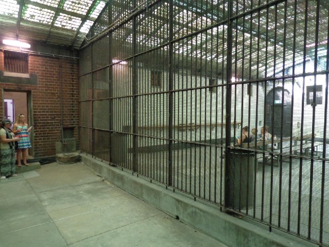 This is where people in the cells would spend their daytimes.