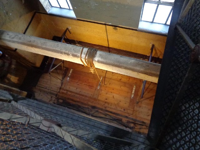 I'm back in the gaol because I hadn't quite finished in there. This is the gallows, seen from above....