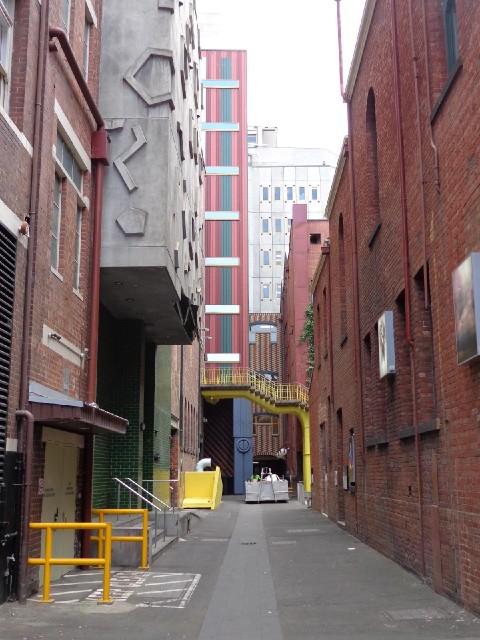 A colourful alleyway.