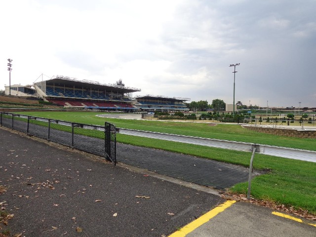 The racecourse.