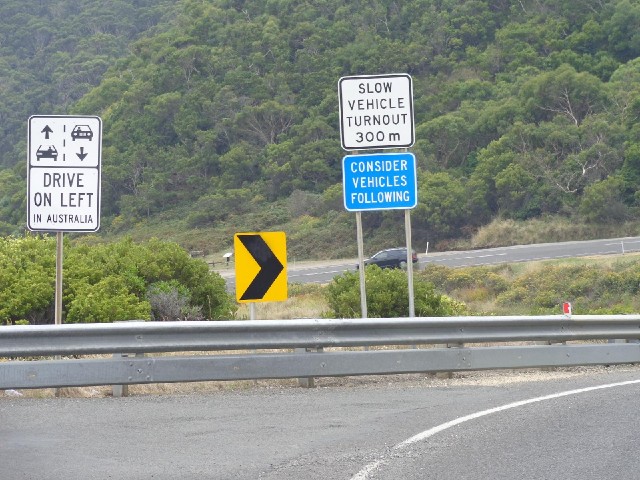 All of these signs appear frequently along this road.