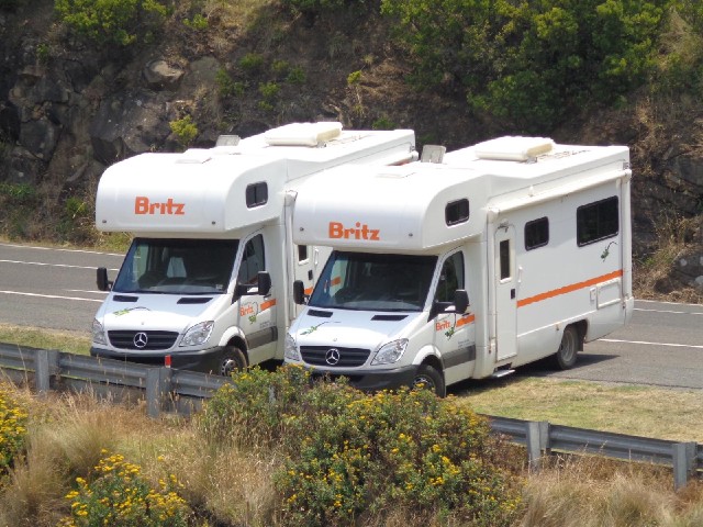 There are a lot of camper vans on this road but I haven't seen any others quite like mine.