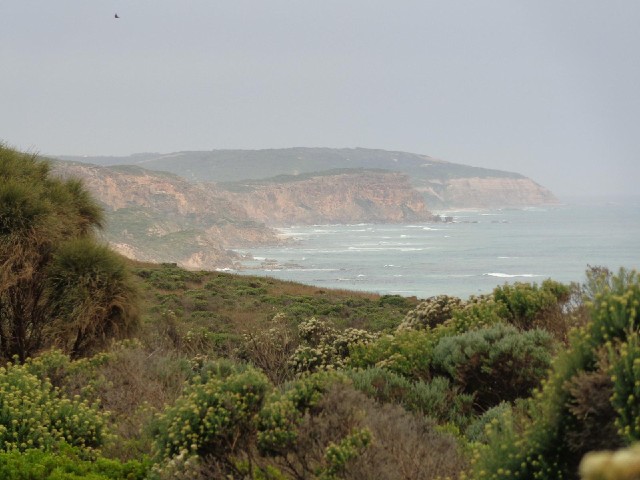 Looking the other way along the coast, with a helicopter in the top left.