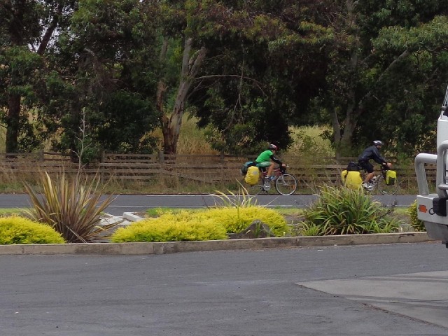 Two touring cyclists. Part of me wonders if I should have tried cycling across Australia instead of ...