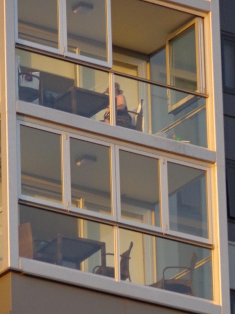 You get a good view into these people's balconies.