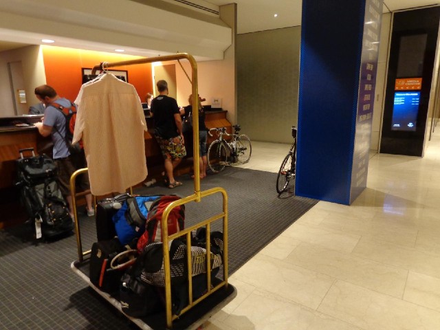 I was surprised that I was allowed to take my bike into that hotel near Melbourne airport a couple o...