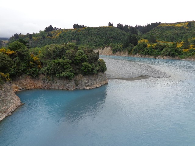 The river looks a similar colour to some that I saw in Iceland. I wonder if it's glacial meltwater. ...