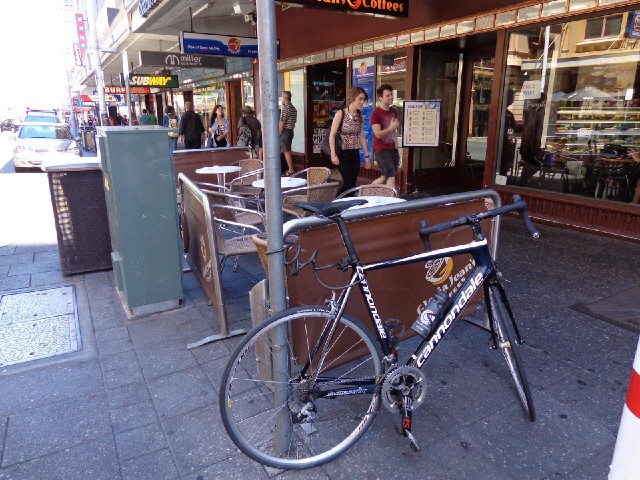 I don't think I would get many people staring at my bike here in a city which is full of expensive-l...