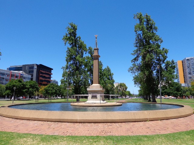 This is a monument to Colonel William Light, the Surveyor-General who fixed the site of Adelaide in ...