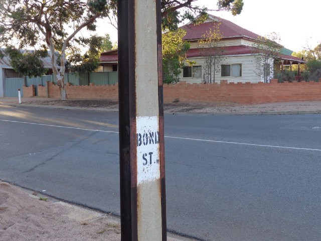 Port Augusta doesn't have proper signs for its street names. They are just written on any available ...