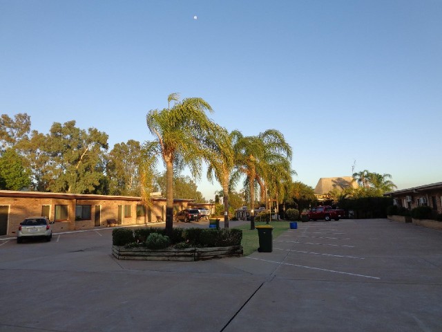 Morning sunshine at my motel.