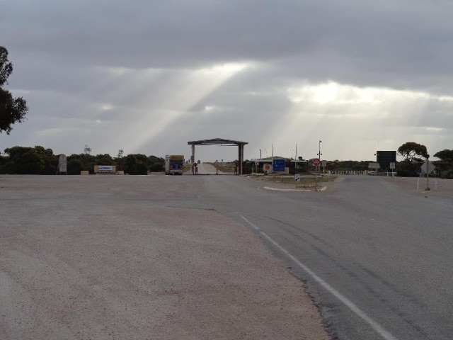 The checkpoint at the state border, which I won't be crossing today.