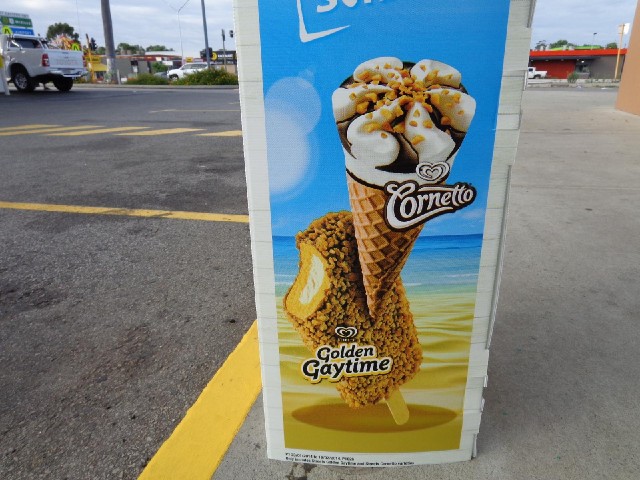I've seen this type of ice cream advertised all over Australia but it still strikes me as a very odd...