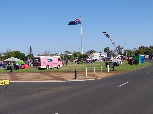 I think the pink ice cream van overtook me earlier.