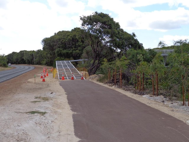 Some people in Busselton told me that the section of cycle path across the swamp wasn't quite finish...
