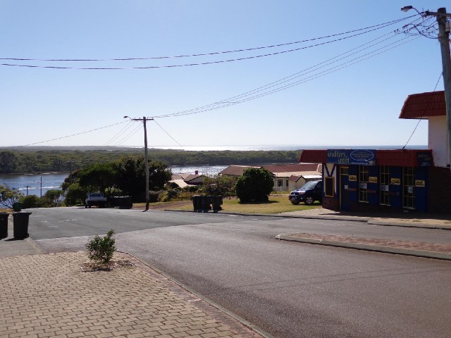 Augusta in the morning. About 9 km further down the road is a lighthouse and the point where the Sou...