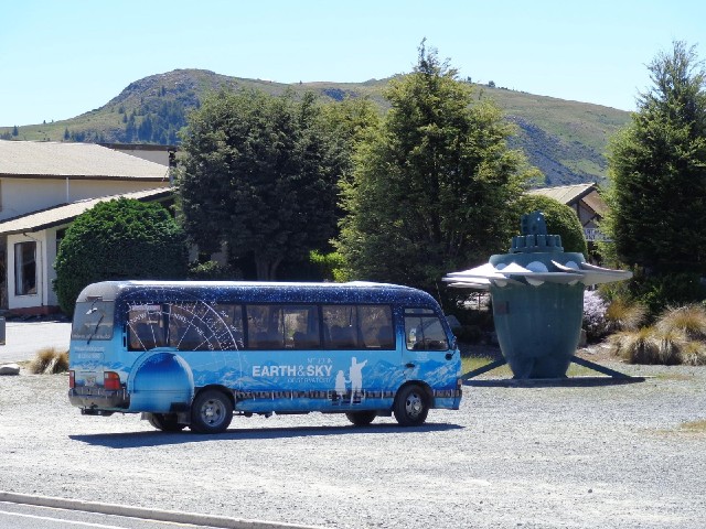 A bus to a nearby Earth and Sky Observatory. One of the regions which I passed through earlier was d...