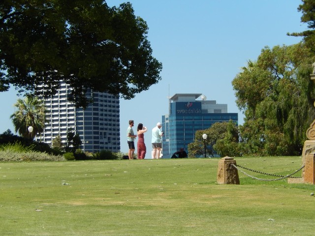 People in the park.