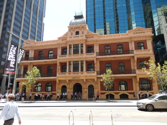 BankWest's old building. The new one is the tower on the right.