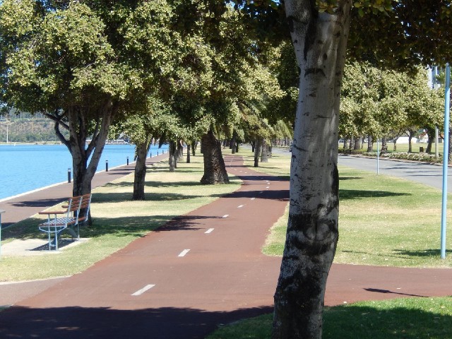 Footpath and cycle path.