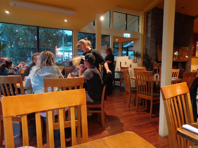 The customers and staff in the Mexican restaurant, like everybody else, were very friendly.