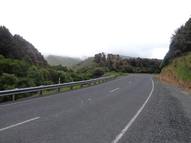 The road up near the clouds.