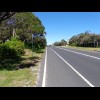 The cycle lane on the main back towards Melbourne.