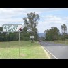 The signs say that all livestock being transported along this road have to be dipped at the next tow...