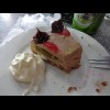 It's a chocolate cheesecake with jelly in it. the woman in the cafe said here son came up with the i...