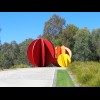 These are by the side of the road to welcome motorists to Victoria. To me, they look like fruit but ...