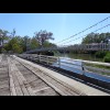 I'm using the old cattle bridge because of the work being done on the suspension bridge. The proper ...