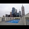 My hotel's rooftop pool, on the 18th floor.