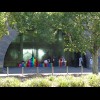 A water feature at the National Gallery of Victoria. Melbourne does sometimes seem to think that Vic...