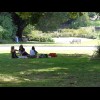 People having a picnic.