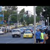 Taxis outside the Australian Open.